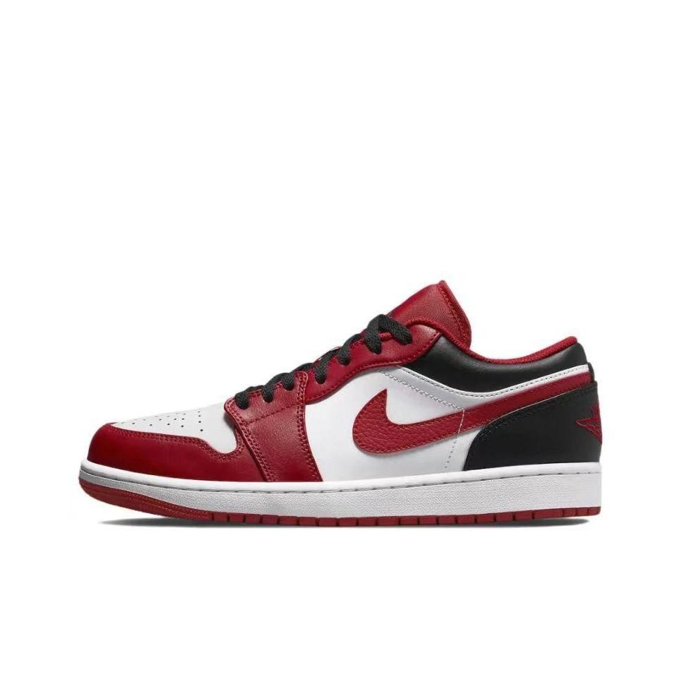 Nike Air Jordan 1 Low"Chicago" รองเท้าผ้าใบ รองเท้า nike 553558-163 การเคลื่อนไหว