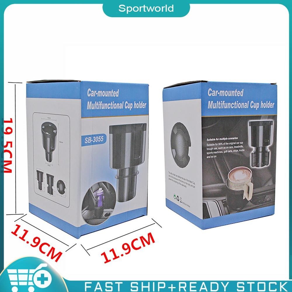 ❀Sportworld【พร้อมส่ง】ที่วางแก้วในรถยนต์ – ที่วางแก้วในรถยนต์ แบบขยาย พร้อมฐานปรับได้ (สีดําด้าน) #F ราคา ถูกที่สุด ดีลบีเคเค แกลเลอรีภาพที่ 9
