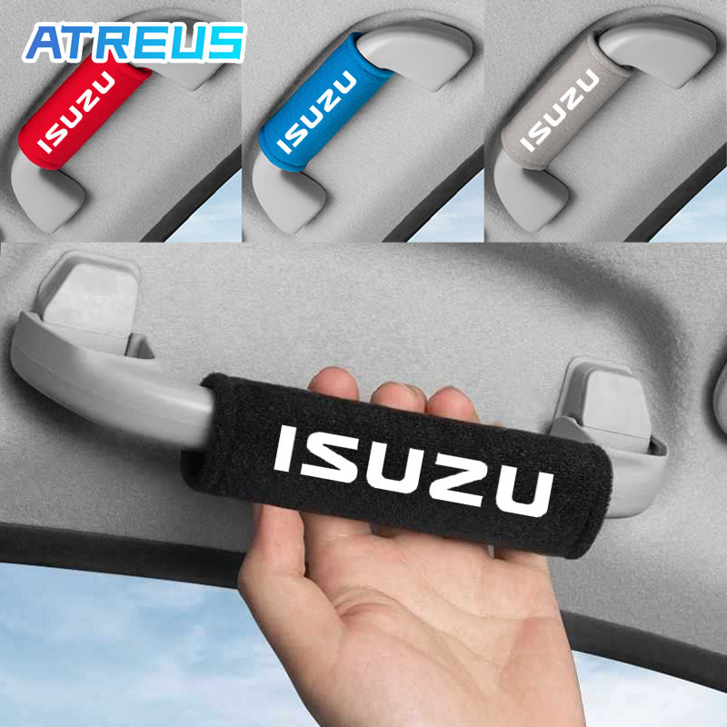 Isuzu Dmax Mux ที่เท้าแขนหลังคา ฝาครอบป้องกัน ฝาครอบป้องกันที่จับรถ ถุงมือดึงหลังคารถยนต์ สําหรับ ISUZU Panther Elf Traga Trooper MU7 TFR Crosswind Panther Sportivo