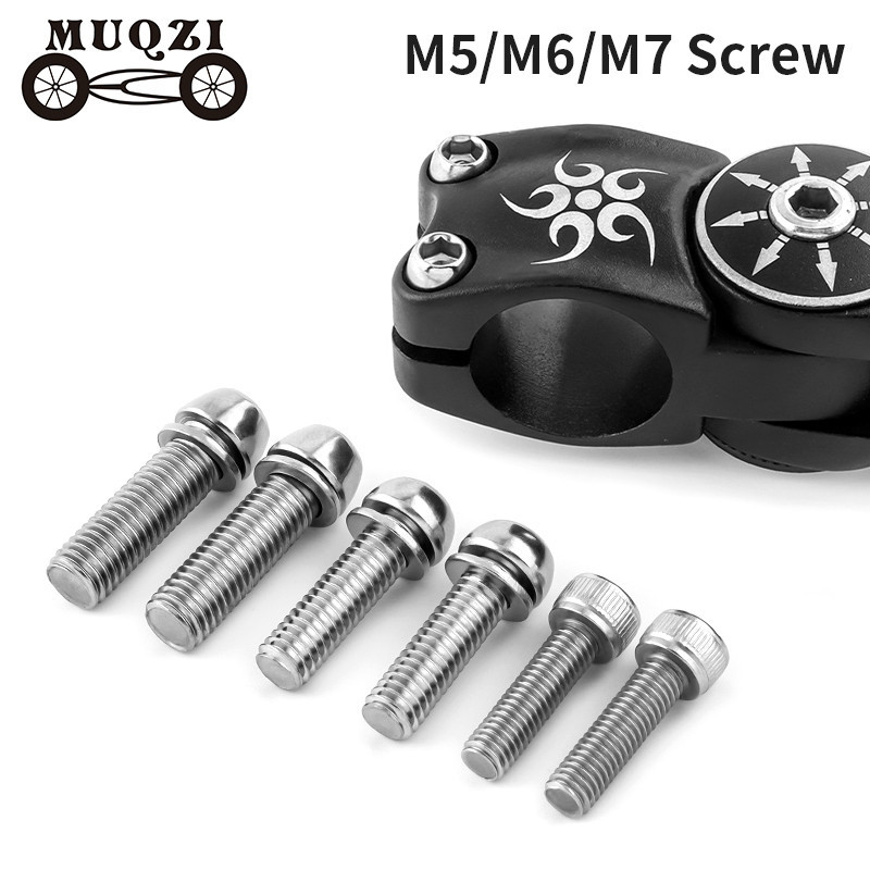 Muqzi สกรูถ้วยรองคอจักรยานเสือภูเขา M5-18, M6-19, M7-20, M6-35