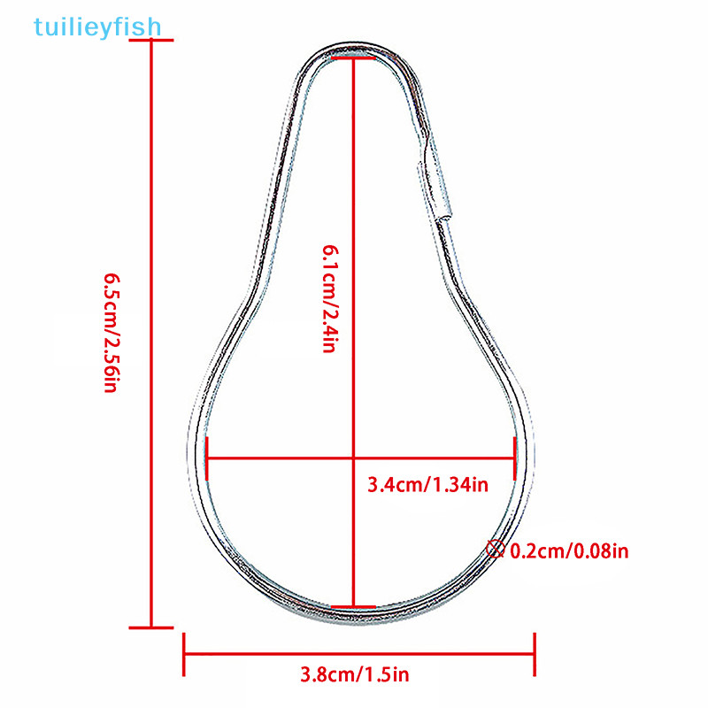 [tuilieyfish] ห่วงคาราบิเนอร์ คาราบิเนอร์ เปิดม่านหน้าต่าง อุปกรณ์เสริม สําหรับอาบน้ํา 10 20 ชิ้น [IH] ราคา ถูกที่สุด ดีลบีเคเค แกลเลอรีภาพที่ 8