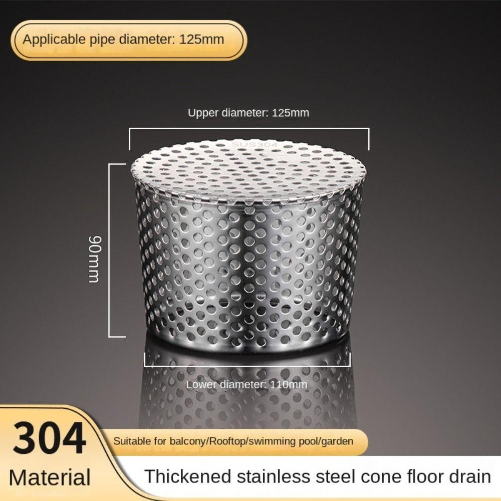 หยางหมิง หลังคาฝาครอบท่อระบายน้ําชั้น, กันหนูสแตนเลสด้านนอกด้านข้างกรองหน้าจอ, ฝาปิดท่อฝนป้องกันการปิดกั้นรางน้ําท่อระบายน้ําวงกลมรูปร่างป้องกันการปิดกั้นระบายน้ํากลางแจ - รูปที่ 6