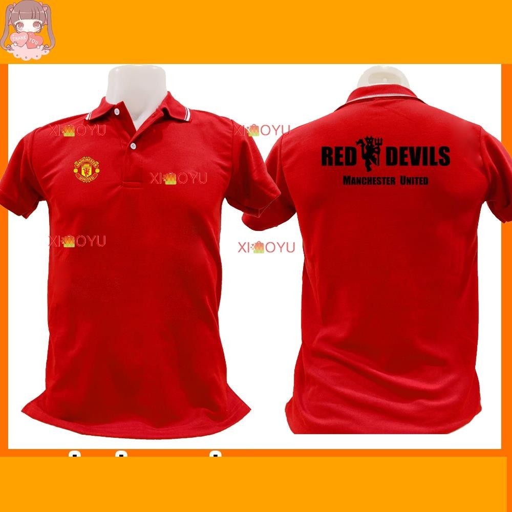 2025 ใหม่ เสื้อโปโลแมนยู เสื้อบอลแมนยู เสื้อโปโลผู้ชาย