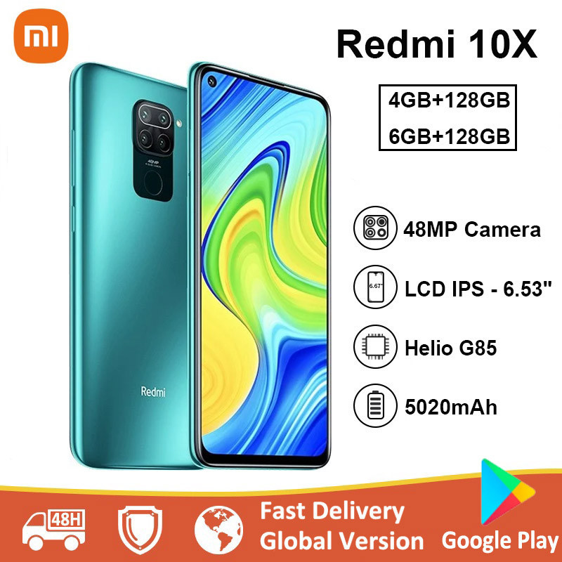 Xiaomi Redmi 10X 4G Redmi Note 9 Battary 5020mAh MTK Helio G85 48MP Quad กล้อง Global ROM ของแท้ 90% มือสอง