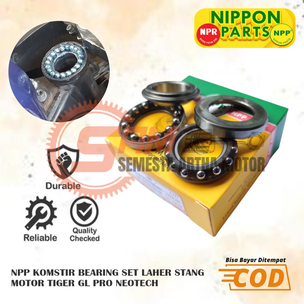 NPP คอพวงมาลัย Honda Tiger GL Pro Neotech ชุดแบริ่งรถจักรยานยนต์แฮนด์ชามแบริ่ง