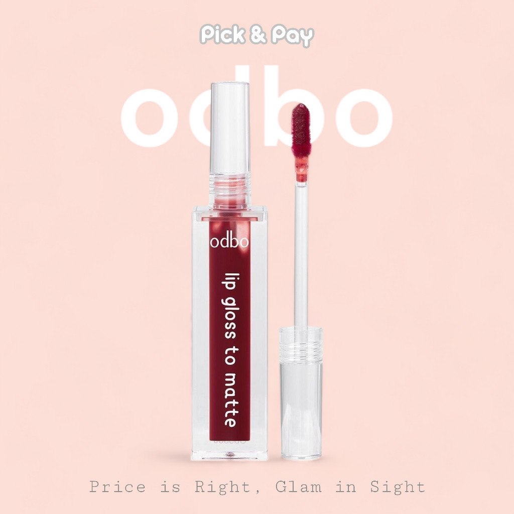 ODBO ลิปกลอส ลิปจุ่ม Lip Gloss To Matte (OD5006)