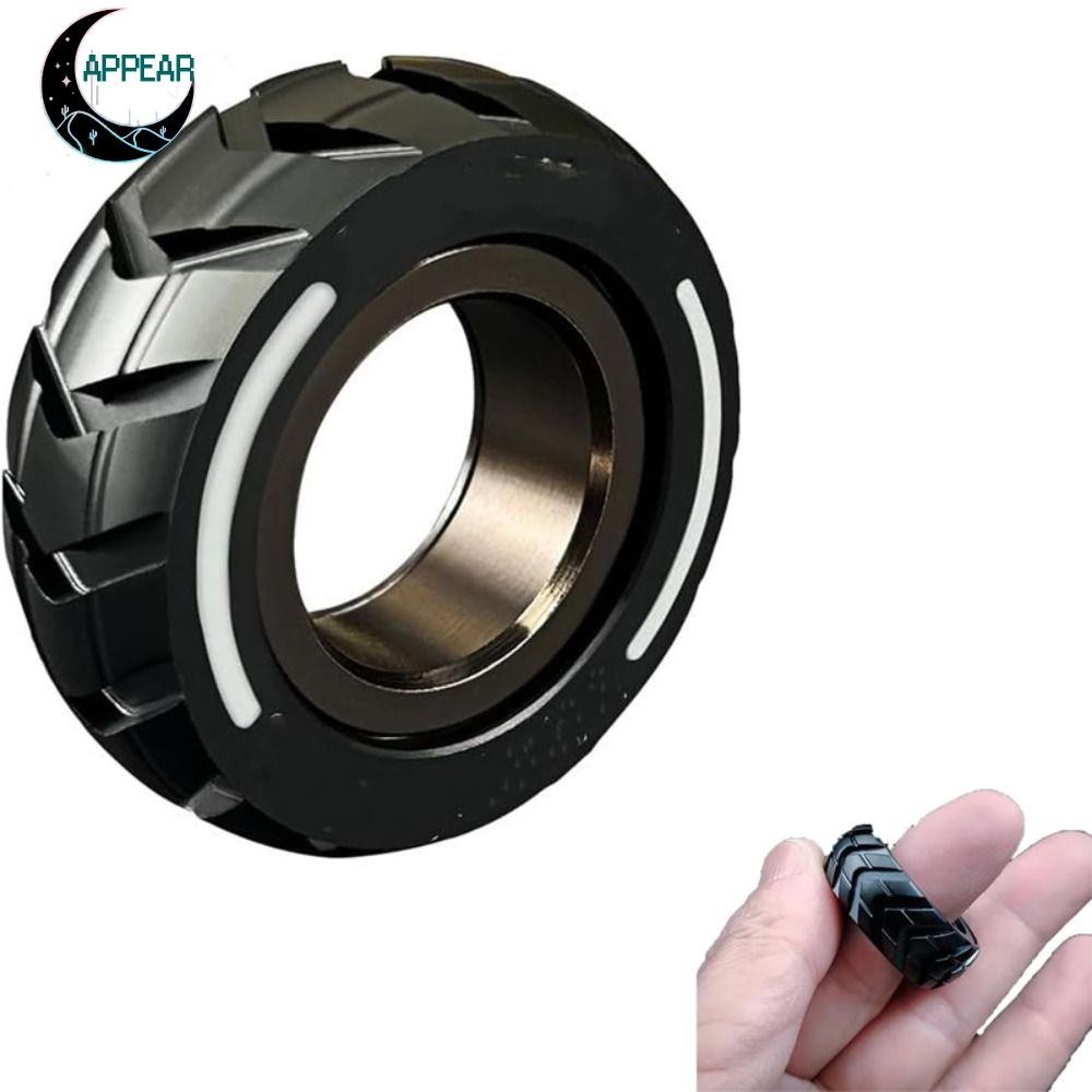 APPEAR Fidget Edc Mechanic Ring,บรรเทาความเครียด Mute Fingertip Gyro,โลหะ Antistress Fidget ของเล่น