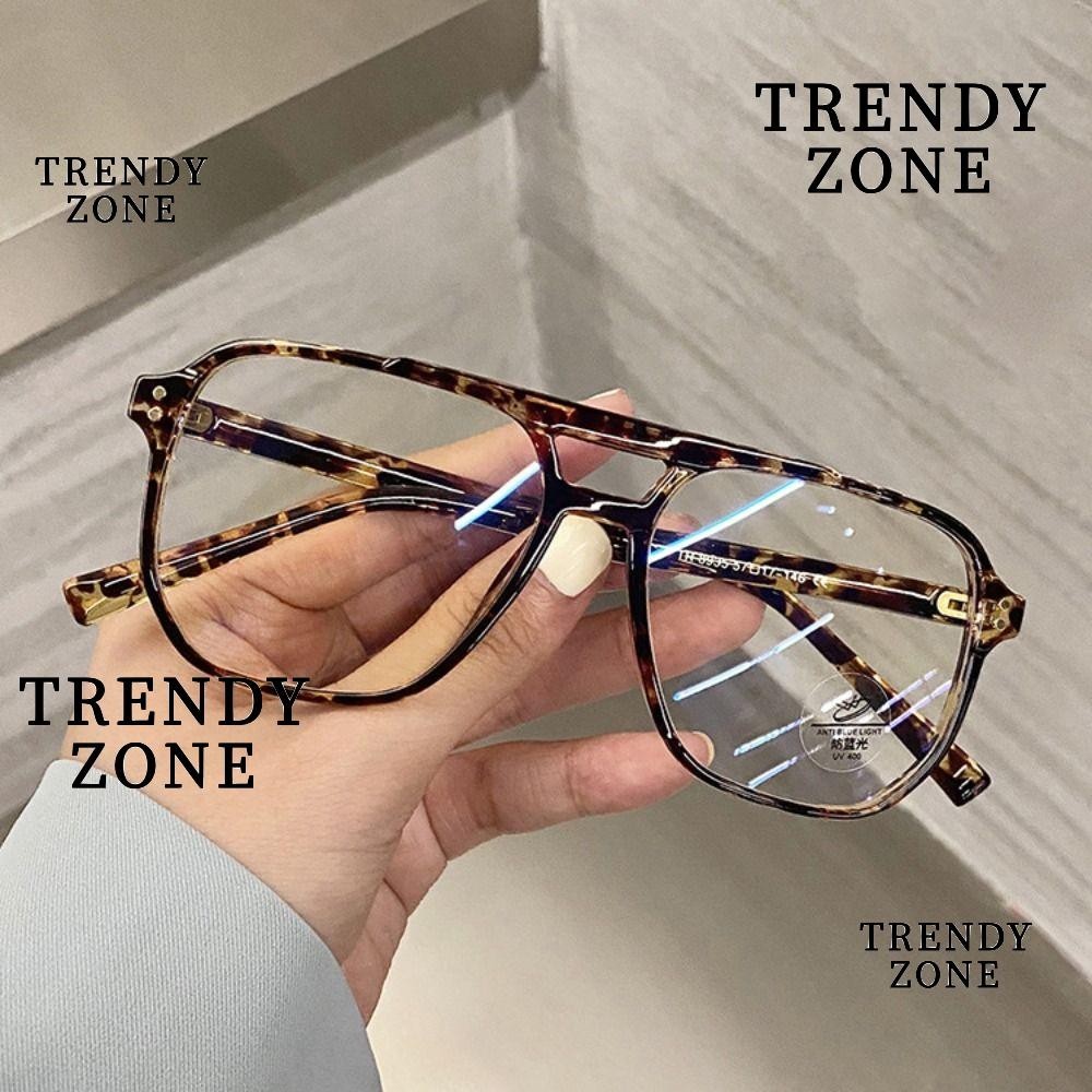 Trendyzone แว่นตา ป้องกันแสงสีฟ้า ป้องกันดวงตา ทรงสี่เหลี่ยม แบบพกพา เบาพิเศษ สําหรับผู้ชาย และผู้หญิง