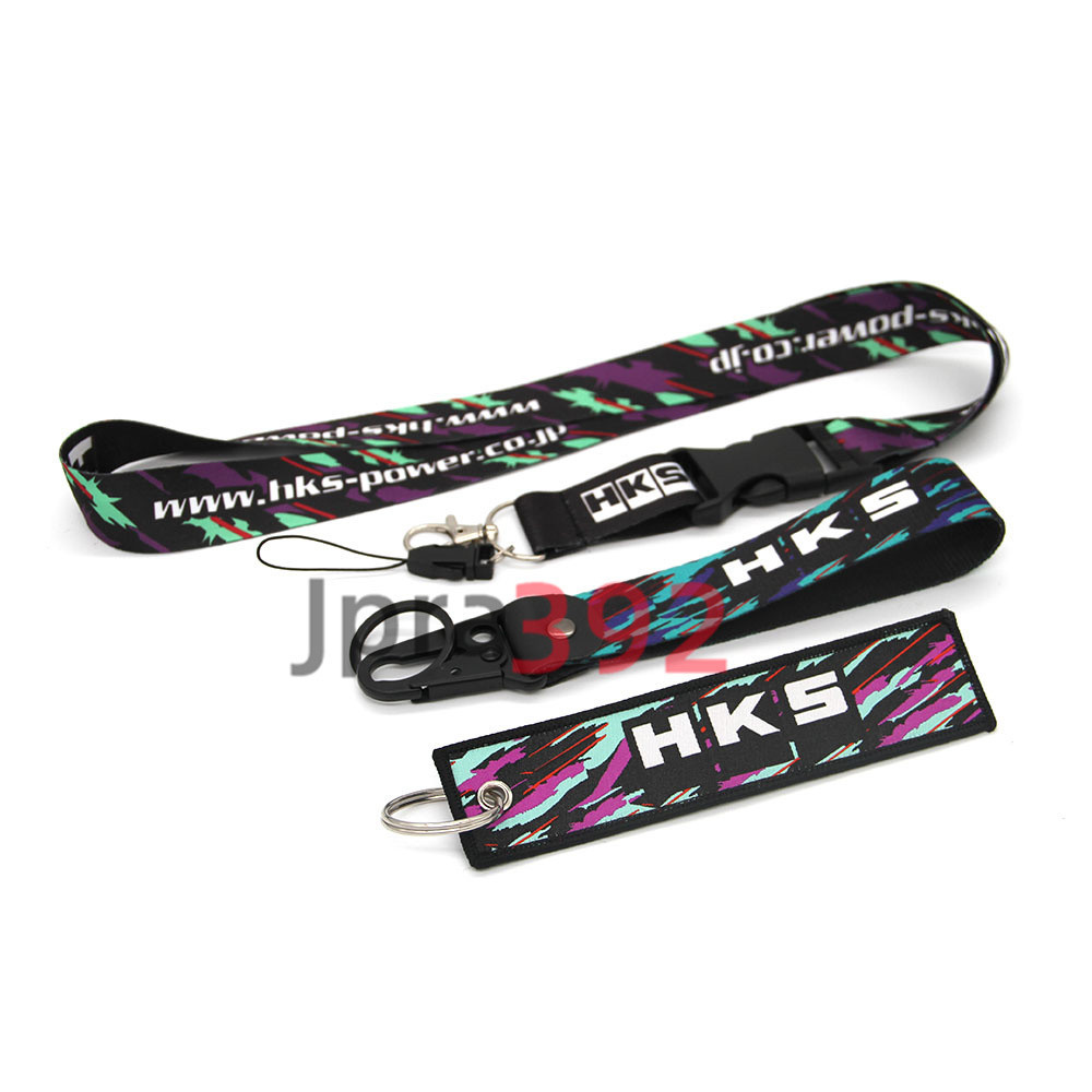 Jdm พวงกุญแจรถแข่ง HKS ถอดได้ พร้อมสายคล้องคอ ถอดออกได้