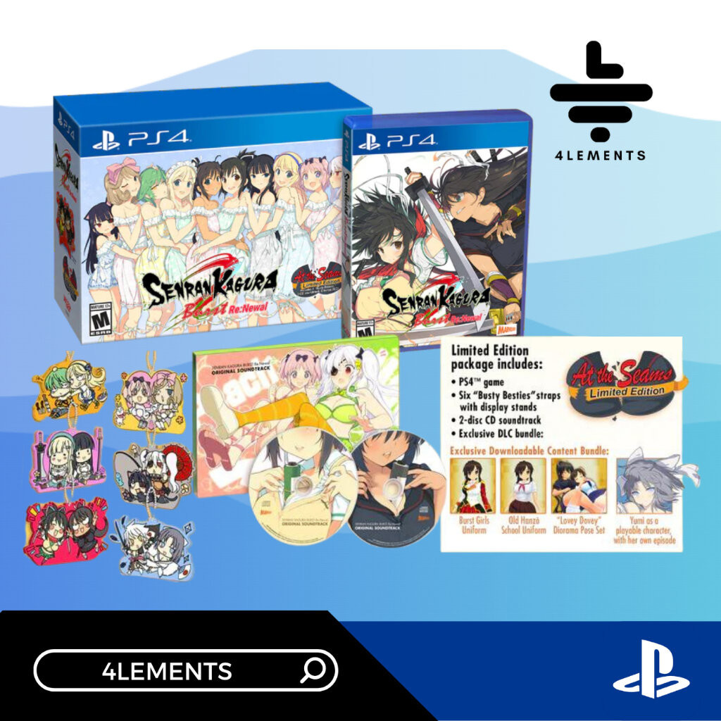 (พร้อมส่ง) PS4 SENRAN KAGURA BURST RE:NEWAL - AT THE SEAMS EDITION [R1/USA] (มือ1)