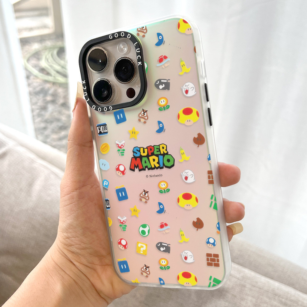 พร้อมส่งในประเทศไทย เคสโทรศัพท์มือถือ ลายการ์ตูนมาริโอ้ สําหรับ iphone 14Plus 11 12 13 14 ProMax X XR XSMax 7 8 Plus