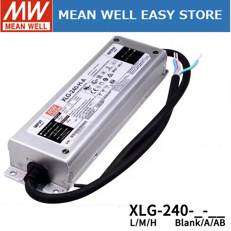 Mean WELL XLG-240 XLG-240-12-A XLG-240-24-A XLG-240-H-A XLG-240-LA XLG-240-H-AB XLG-240-L-AB MEAN XL