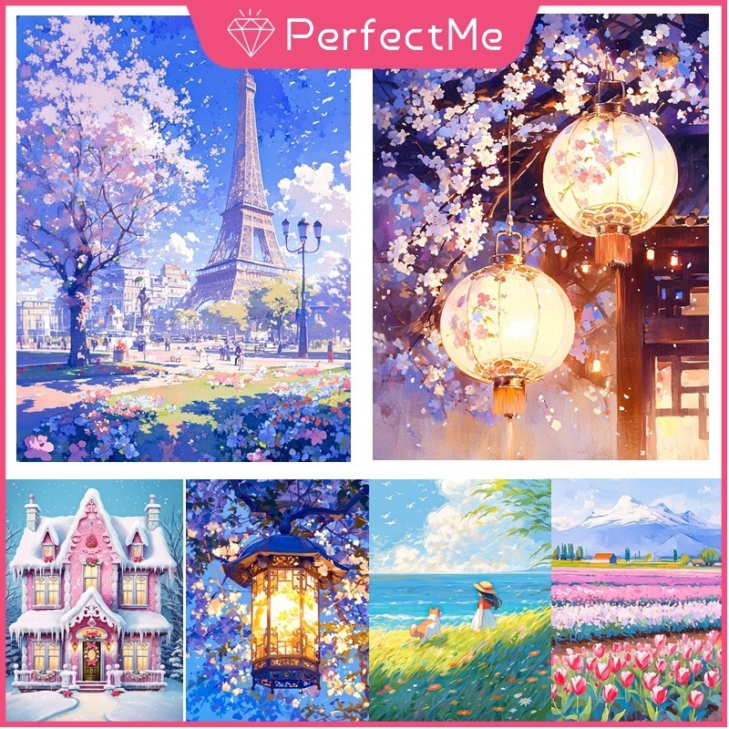【PM】ชุดงานปักครอสติชเม็ดบีด ทรงเพชร อะคริลิค ทรงกลม ลายการ์ตูน 5D ขนาด 30x40 ซม. Diy สําหรับตกแต่งบ้าน 卡通 5244