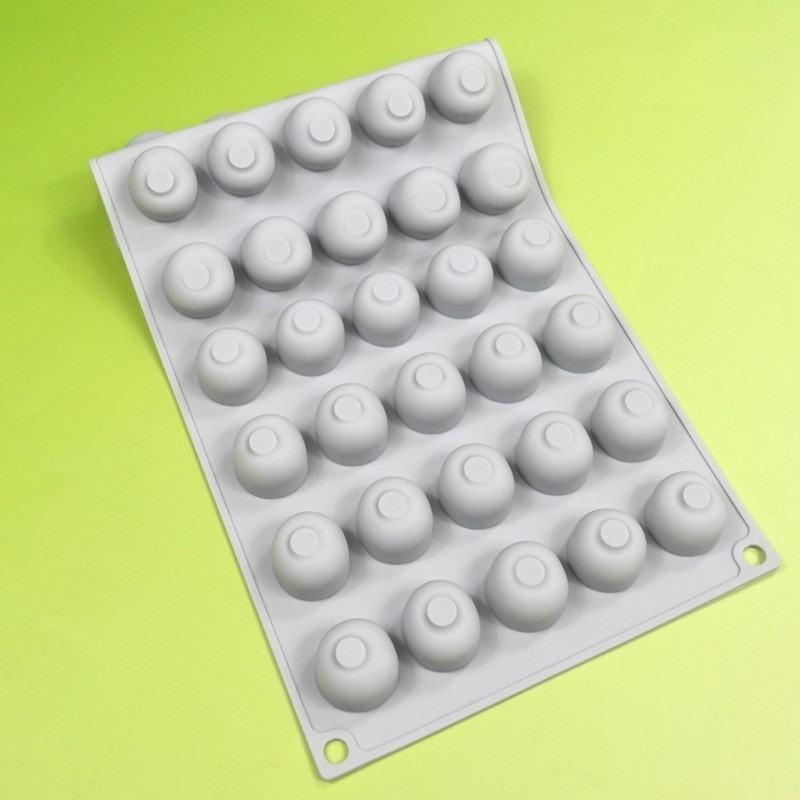 Aoto แม่พิมพ์เค้กมูสรูปเชอร์รี่ขนาดเล็กช็อกโกแลต Moulds อุปกรณ์อบขนมแม่พิมพ์ขนม