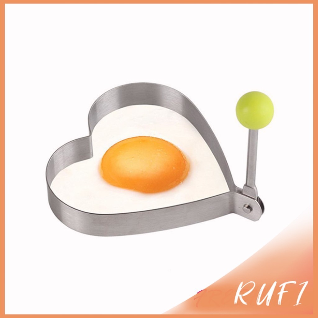 RUFI พิมพ์ทอดไข่ พิมพ์ทอดไข่ดาว ครัวอ าหรเช้าเ ครื่องทำ ไข่เจียว สแตนเลสหนา ไม่ติดแม่พิมพ์ไข่เจี ยวครัวทำ Fry Egg mold ราคา ถูกที่สุด ดีลบีเคเค แกลเลอรีภาพที่ 3