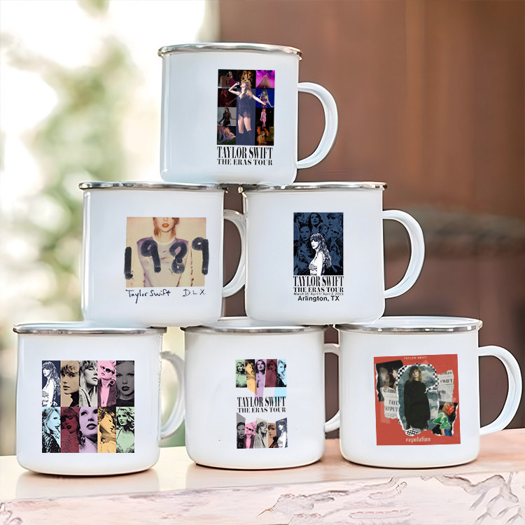 Taylor Swift แก้วกาแฟเคลือบ พิมพ์ลาย สําหรับแฟนคลับ ให้เพื่อน