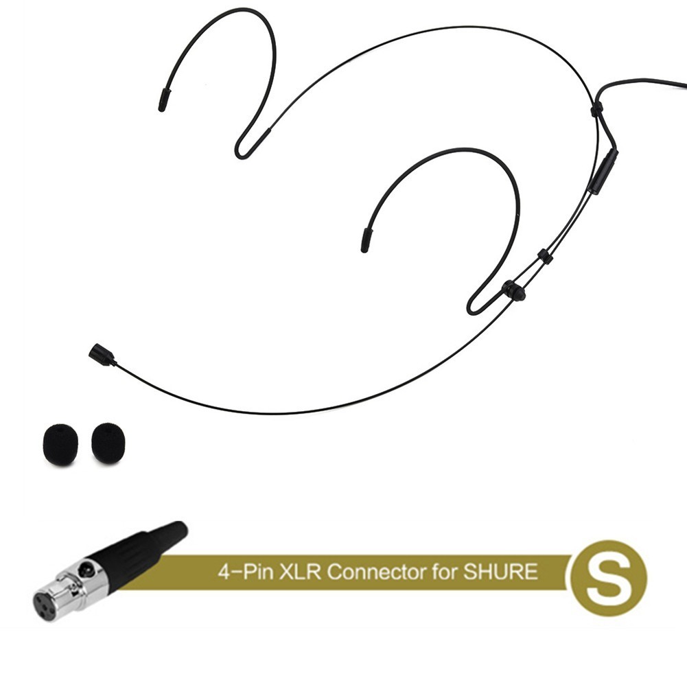[Nicedy308] ใหม่ ชุดหูฟังไมโครโฟน แบบเกี่ยวหู สีเบจ และสีดํา สําหรับ Shure Wireless