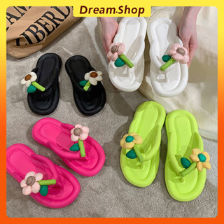 「DR」 รองเท้าแตะ EVA นิ่ม ลายดอกไม้ เข้ากับทุกการแต่งกาย ไซซ์…