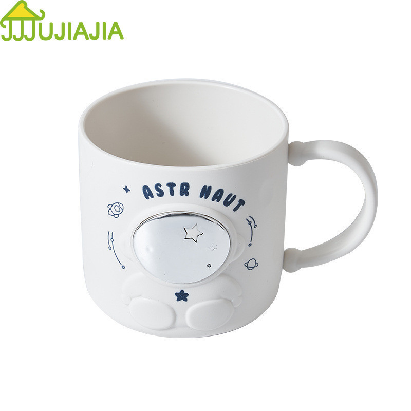 Jujiajia แก้วน้ํา รูปนักบินอวกาศ สามมิติ น่ารัก ความจุขนาดใหญ่ สร้างสรรค์