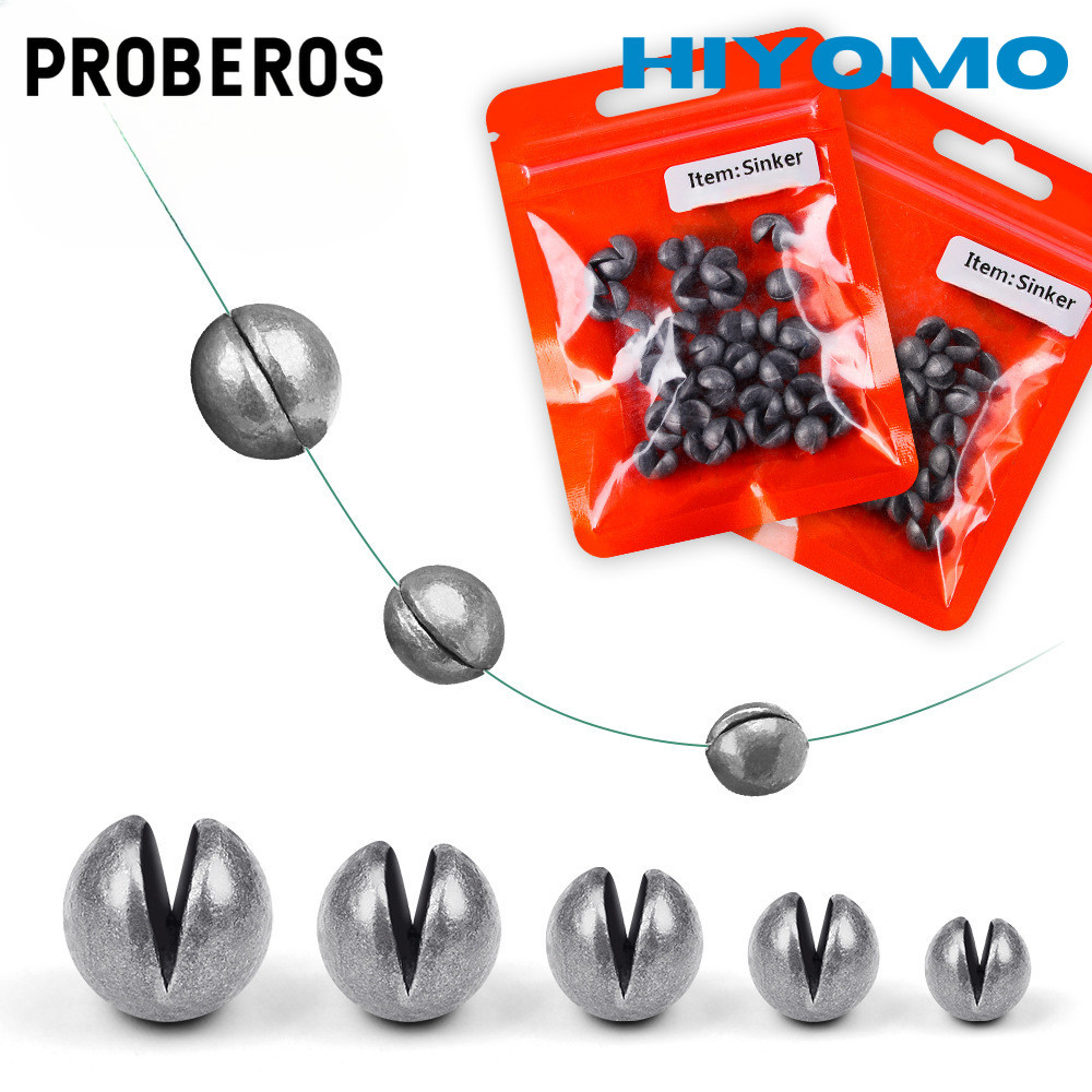 Proberos ตะกั่วตกปลา 10 ชิ้น/ชุด น้ําหนัก 0.5/0.8/1/1.5/2 กรัม สําหรับน้ําเค็ม ปลาคาร์พ