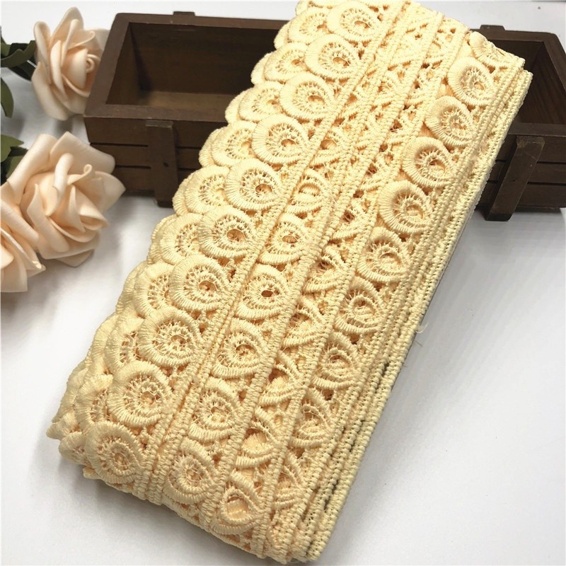 ผ้าไหมนม หยดน้ํา เย็บปักถักร้อย ขอบลูกไม้ กี่เพ้า ห่อด้วยลูกไม้ ตัดแต่ง ที่มีสีสัน คลื่น ลูกไม้ ผ้าม่าน ผ้าปูโต๊ะ DIY ผ้าชุดชั้นใน เสื้อผ้าผู้หญิง กว้าง 2.5 ซม.