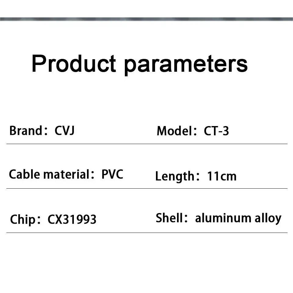 ชิป CVJ CT-3 CT-4 DAC Type-C เป็น 3.5 มม. 4.4 มม. CX31993 8 สาย ชุบเงิน คุณภาพเสียง Hifi HD
