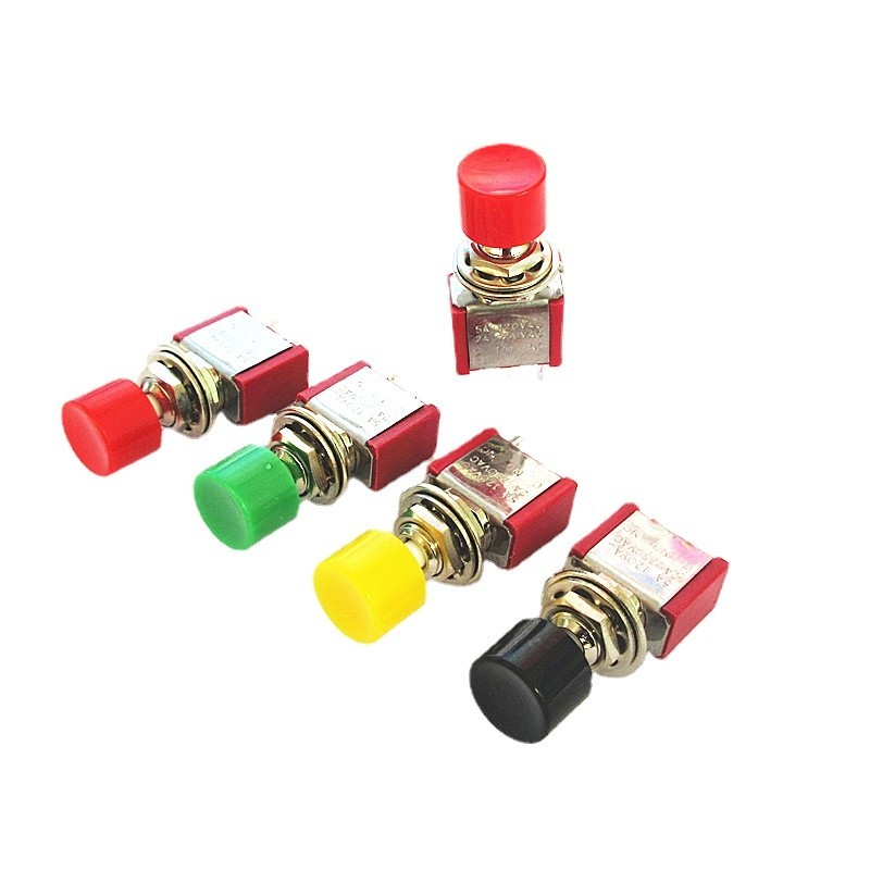 สวิตช์ปุ่มกด สีแดง MTS-102 MTS-103 MTS-202 3 Pins 6 Pins 9 Pins 12/2 ความเร็ว