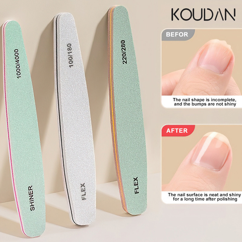Koudan ตะไบขัดเล็บมือ เล็บเท้า ดูแลเล็บ 6 ชิ้น