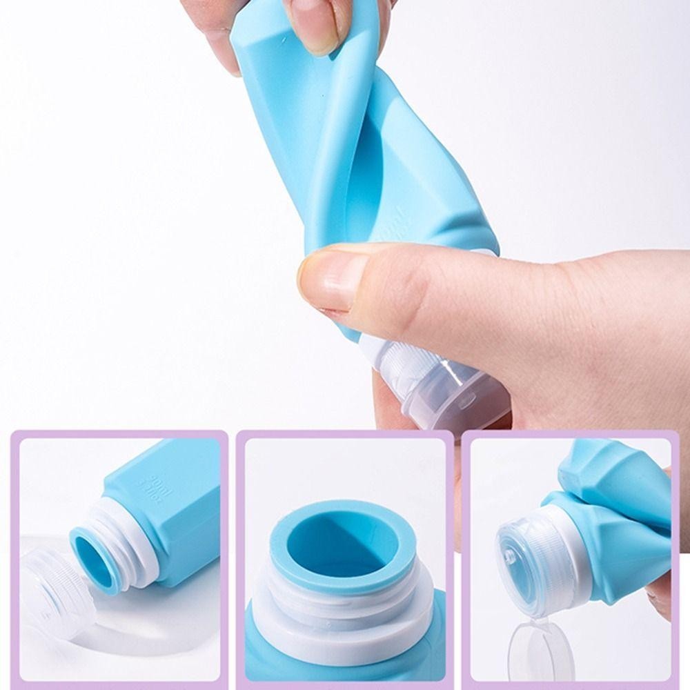 Uumir ขวดรีฟิลซิลิโคน,ภาชนะโลชั่นความจุขนาดใหญ่ 60/90ML,บีบดีไซน์ที่มองเห็นได้แชมพูเดินทางย่อย