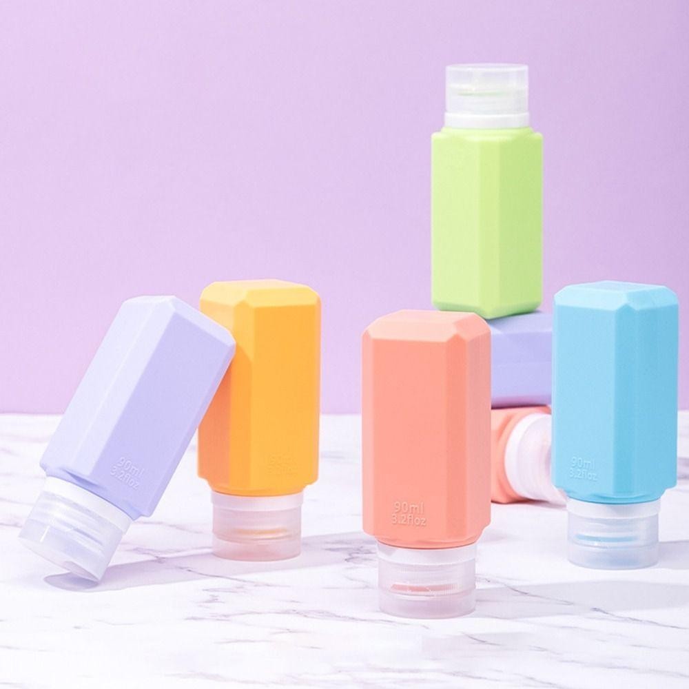 Uumir ขวดรีฟิลซิลิโคน,ภาชนะโลชั่นความจุขนาดใหญ่ 60/90ML,บีบดีไซน์ที่มองเห็นได้แชมพูเดินทางย่อย