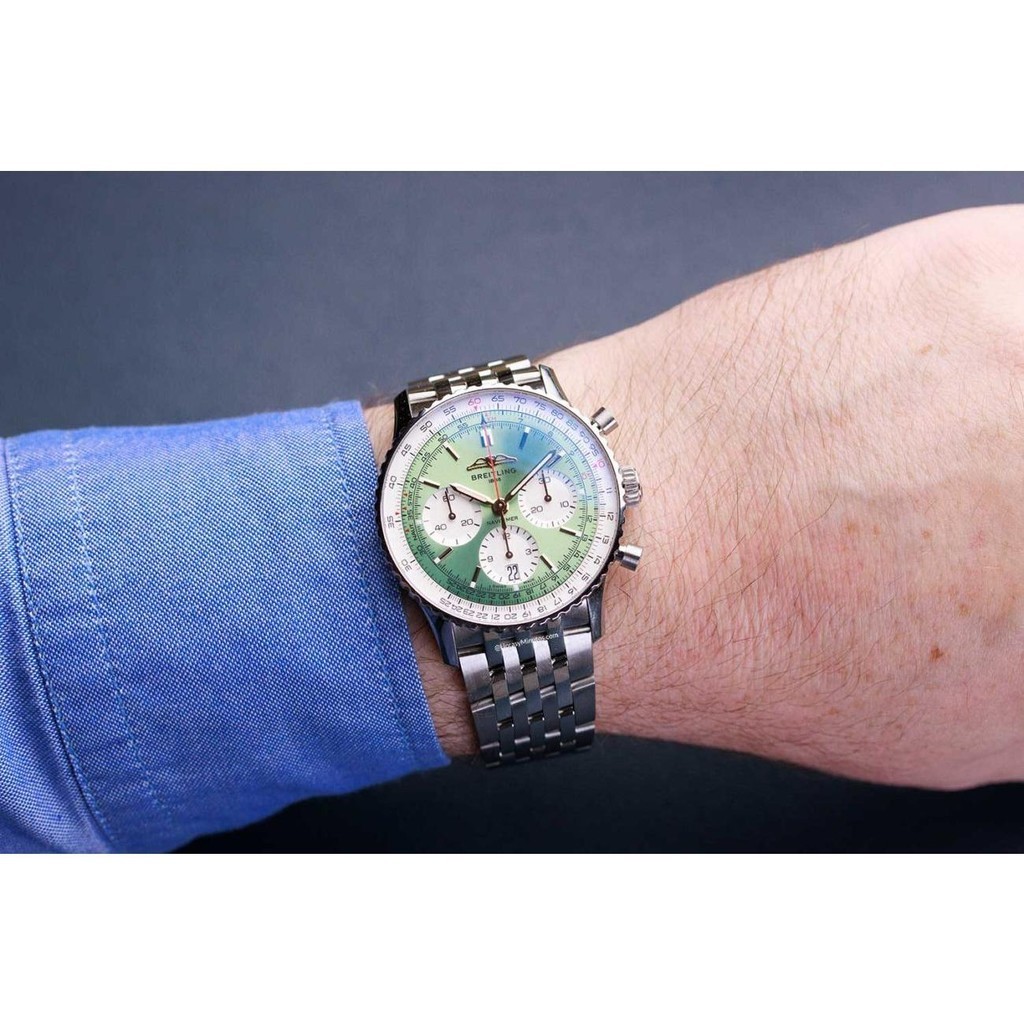Breitling Aviation Chronograph B01 นาฬิกาข้อมือ สายสแตนเลส 41 มม. สําหรับผู้ชาย0139211L1 L1A1