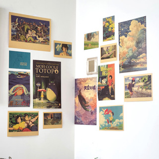 15ชิ้น/เซ็ตฮายาโอะมิยาซากิอะนิเมะย้อนยุคสไตล์สติ๊กเกอร์ติดผน…