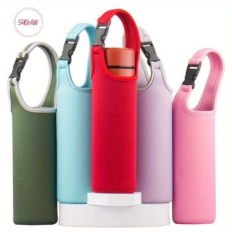 400-650ml ขวดน้ําแบบพกพาถ้วย Tumbler กรณีผู้ถือกระเป๋าแก้วแขน Tyeso Aquaflask ฝาครอบฉนวนกระเป๋า SUGAW