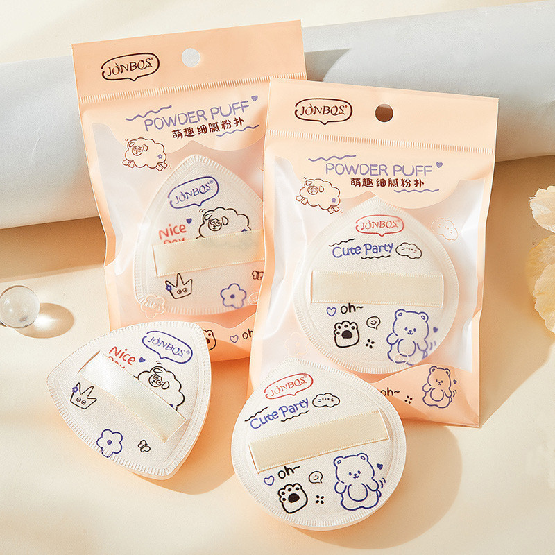 JOJO DIARY Waterdrop ฟองน้ําแต่งหน้าได้อย่างง่ายดายผสมเหมาะสําหรับทุกสภาพผิว Travel Friendly Mini แต่งหน้าพัฟนิ้วมือสําหรับ Power