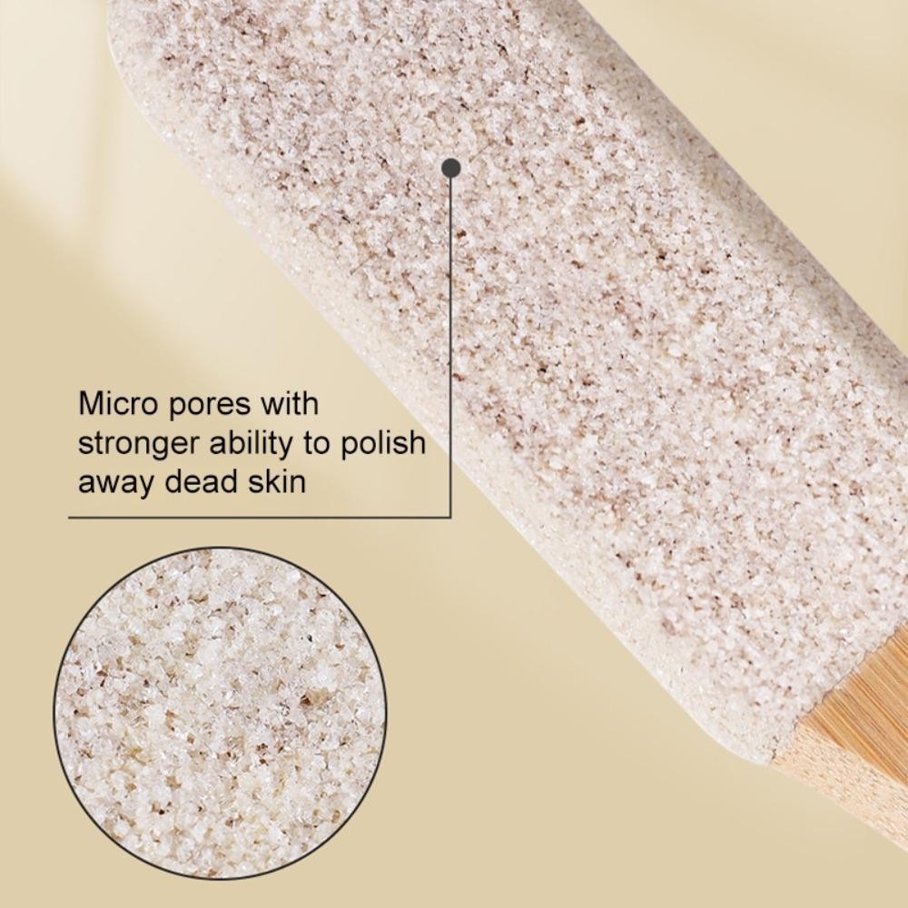 Selfs Foot Rasp, เครื่องขัดเท้าไม้ไผ่ไม่ลื่น, ซิลิคอนคาร์ไบด์ที่ทนทาน 360° เครื่องมือทําเล็บเท้าสําหรับเท้า - รูปที่ 2