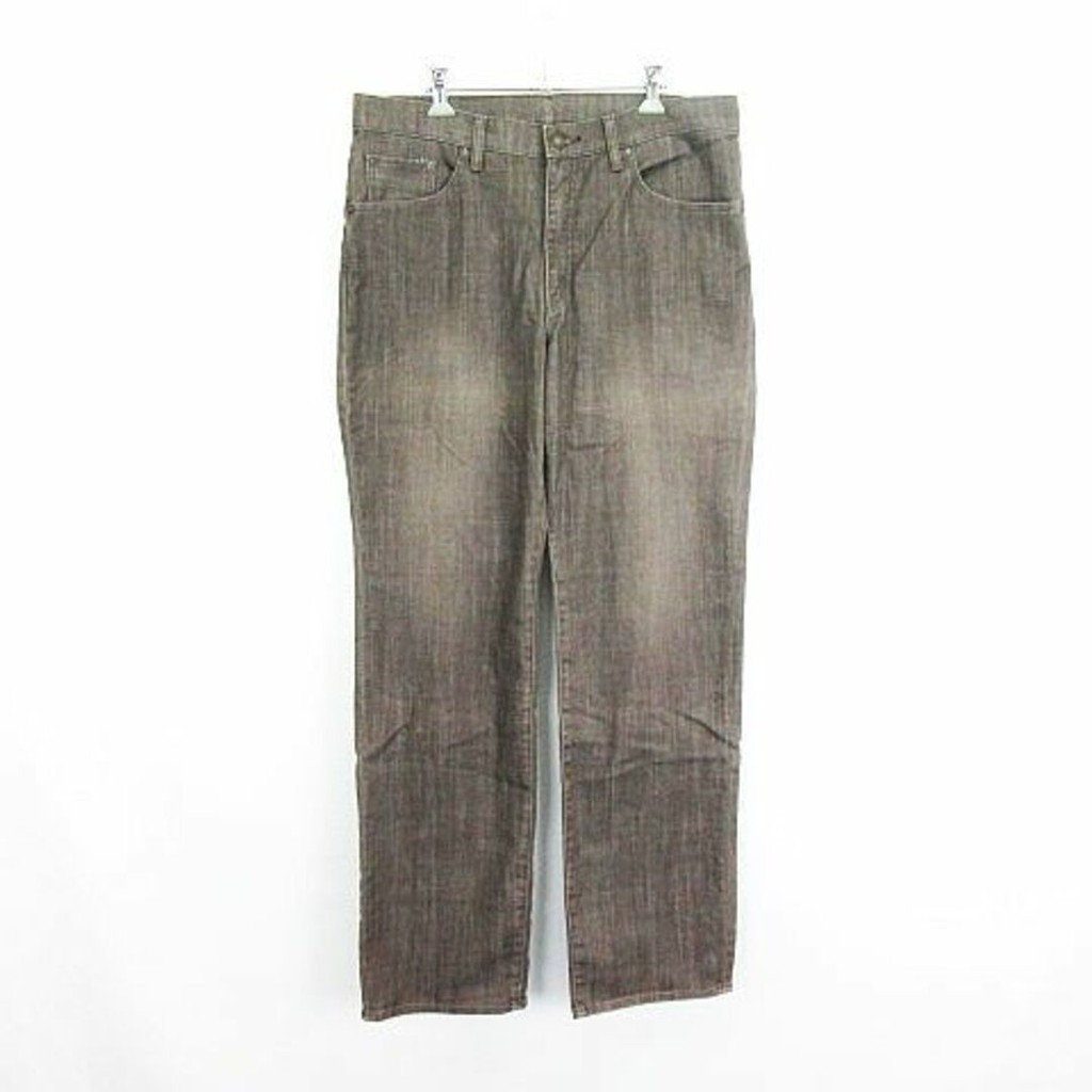Big John WD104E denim jeans straight stretch 36 brown Direct from Japan Secondhand