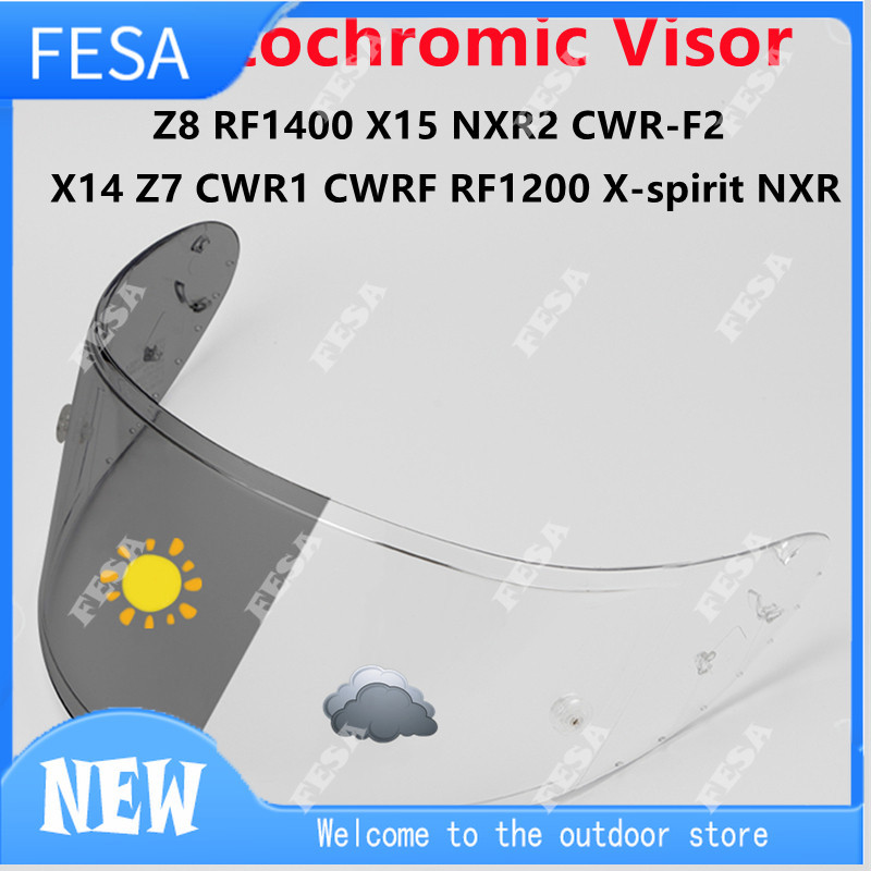 หมวกกันน็อคโฟโตโครมิก สําหรับ SHOEI X14 Z8 X15 Z7 AGV K1 K5 PISTA K3SV RX7X
