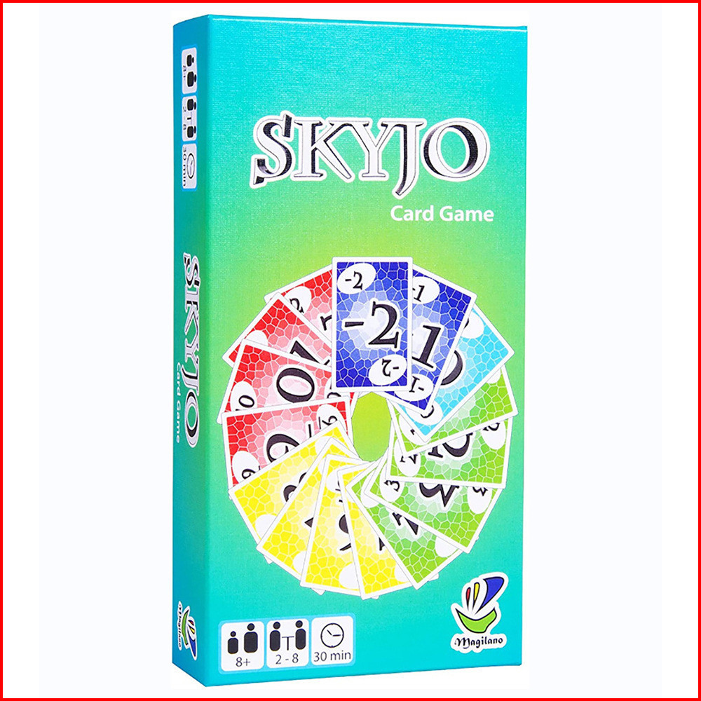 เกมกระดานเมาท์การ์ด SKYJO การ์ดแอคชั่น ภาษาอังกฤษ สําหรับครอบครัว ปาร์ตี้คริสต์มาส