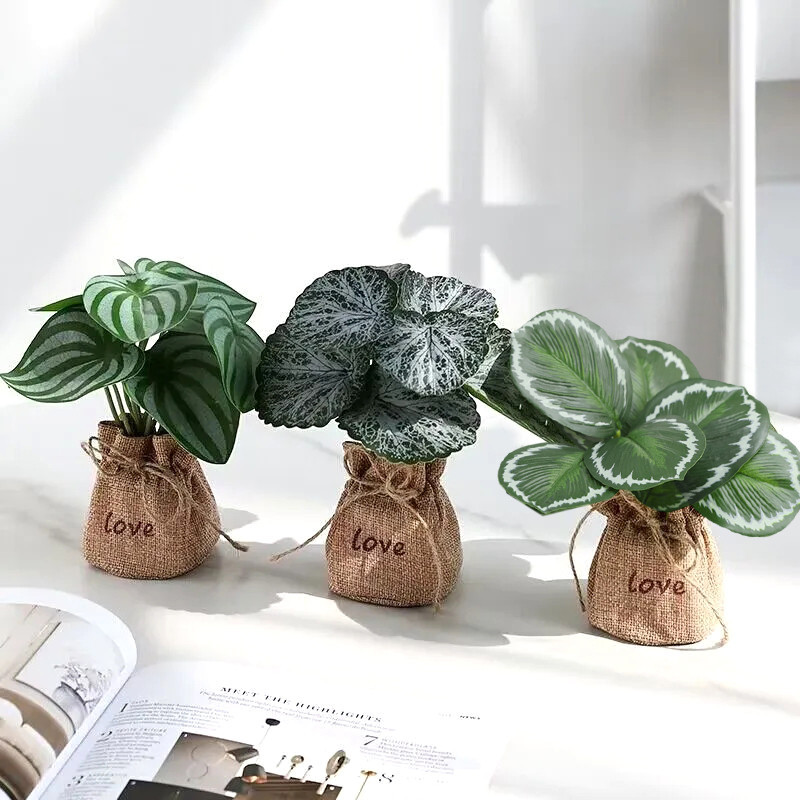 กระถางต้นไม้จําลอง สีเขียว สําหรับตกแต่งโต๊ะ พร็อพถ่ายภาพ งานแต่งงาน - รูปที่ 7