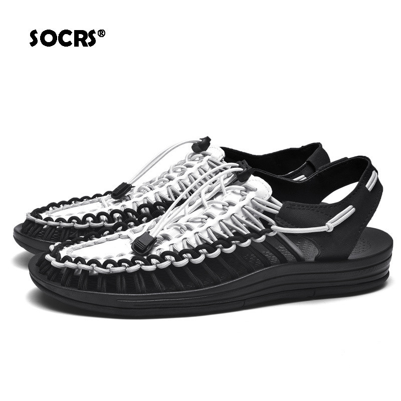 SOCRS 2024 ใหม่ รองเท้าแตะรัดส้น ระบายอากาศ เบาสบาย สำหรับผู้ชาย ไซซ์ 47 48