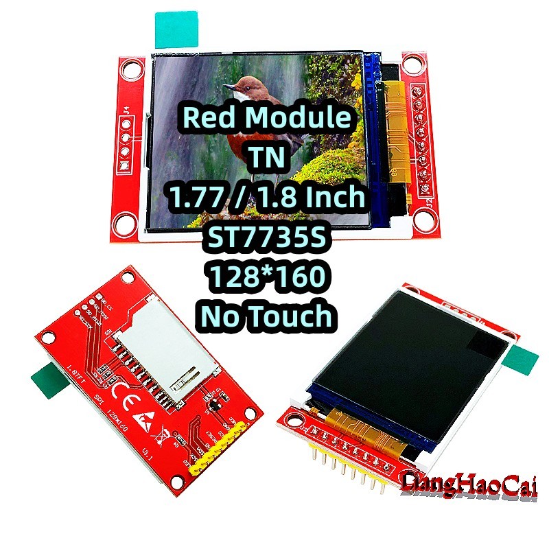 Red Module 1.77 Inch TFT Color Display No Touch ST7735S SPI Serial port 128*160 at least 4 IOs
