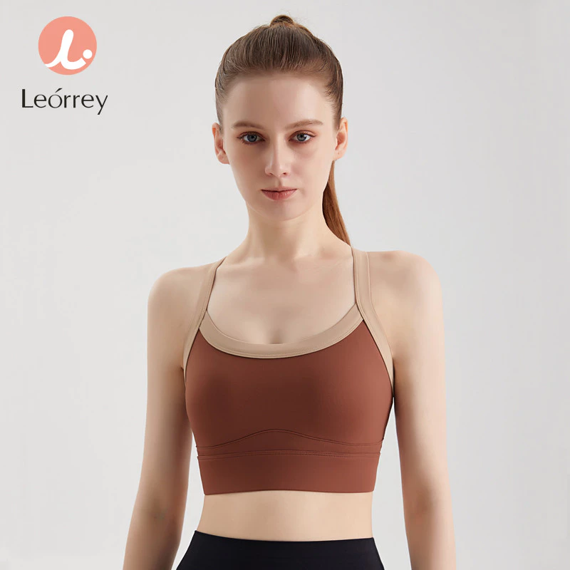 Leorrey เสื้อชั้นในออกกำลังกาย มีฟองน้ำ กันกระแทก ทรงสปอร์ต thumbnail 6