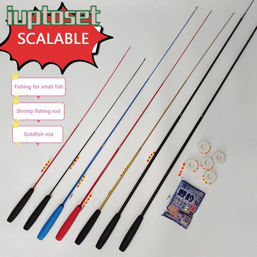 Iuptoset เบ็ดตกปลาครบชุด, Spincast Fishing Reel Casting Rod ชุดเบ็ดตกปลา, เด็กแก้ว Fibre Fishing Pol