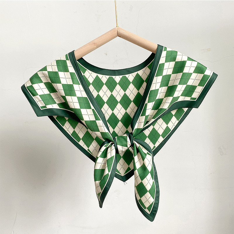 ❣️Oil painting shawl shirt with fake collar