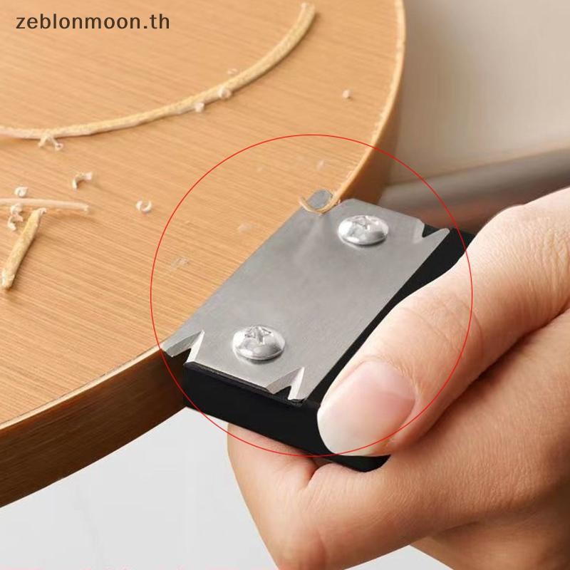 [HM] มีดตัดแต่งช่างไม้ในเครื่องตัดไม้ Chamfering Fillet Scraper Board Deburring Edge Corner Planer Tool Trimmer Edge {th}