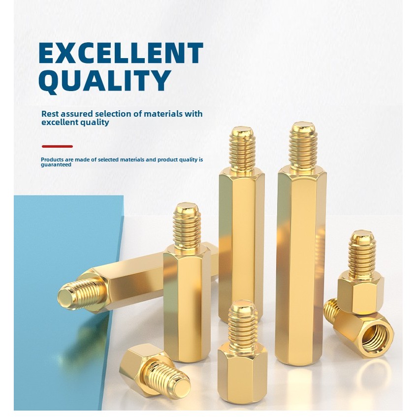 M3/m4/m5/m6 ทองแดงเสาทองเหลือง Standoff Circuit Spacer สกรูน็อตบอร์ด PCB,โพสต์ทองแดงหกเหลี่ยม,โพสต์สกรูทองแดงหัวเดียว,คอมพิวเตอร์กรณีเมนบอร์ดสกรู,สนับสนุนโพสต์ - รูปที่ 4