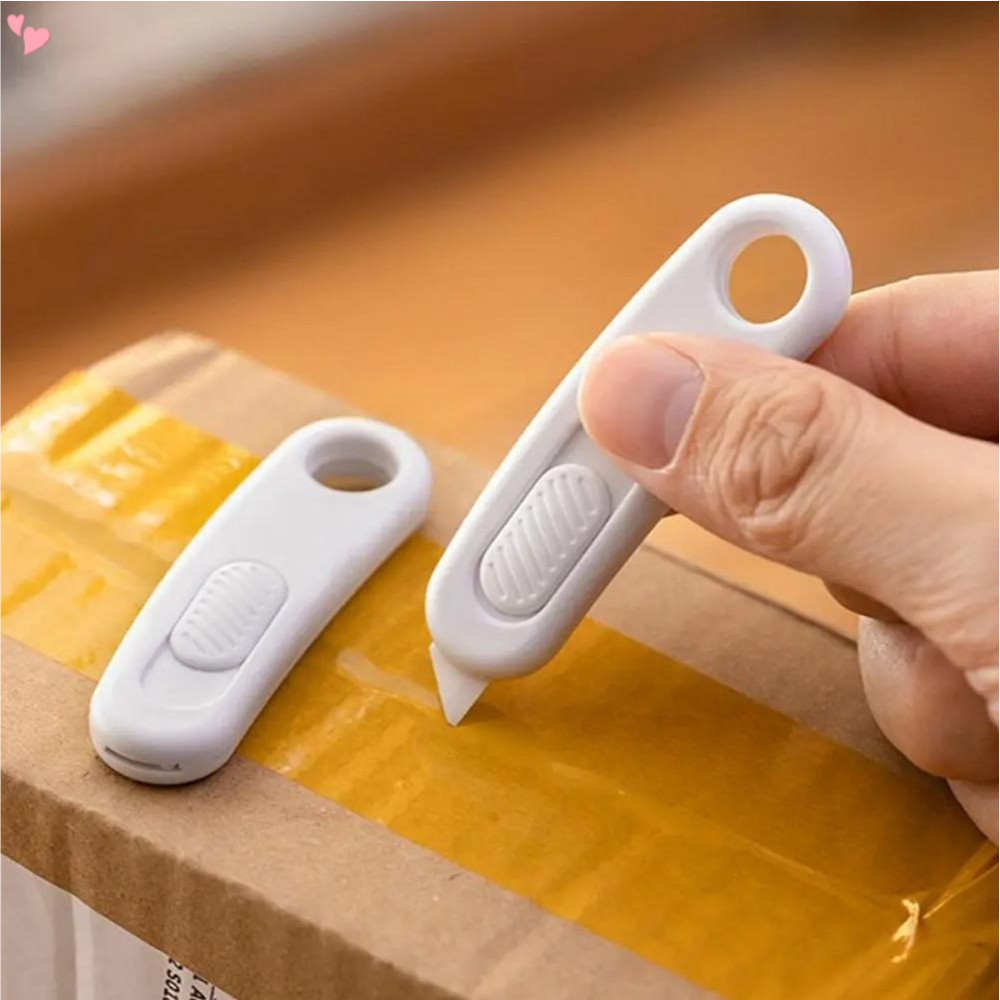 ใบมีดเซรามิค Slice เครื่องตัดเซรามิค Mini กล่องมีด Retractable กล่องมีดตัวอักษรเปิดพวงกุญแจสําหรับ D iy หัตถกรรม