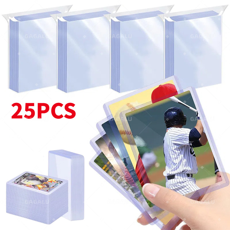 GAGALU 25 ชิ้นโปร่งใสการ์ด Protector Toploader / Pokemon Card Sleeve / Photocard Toploader / Pokemon