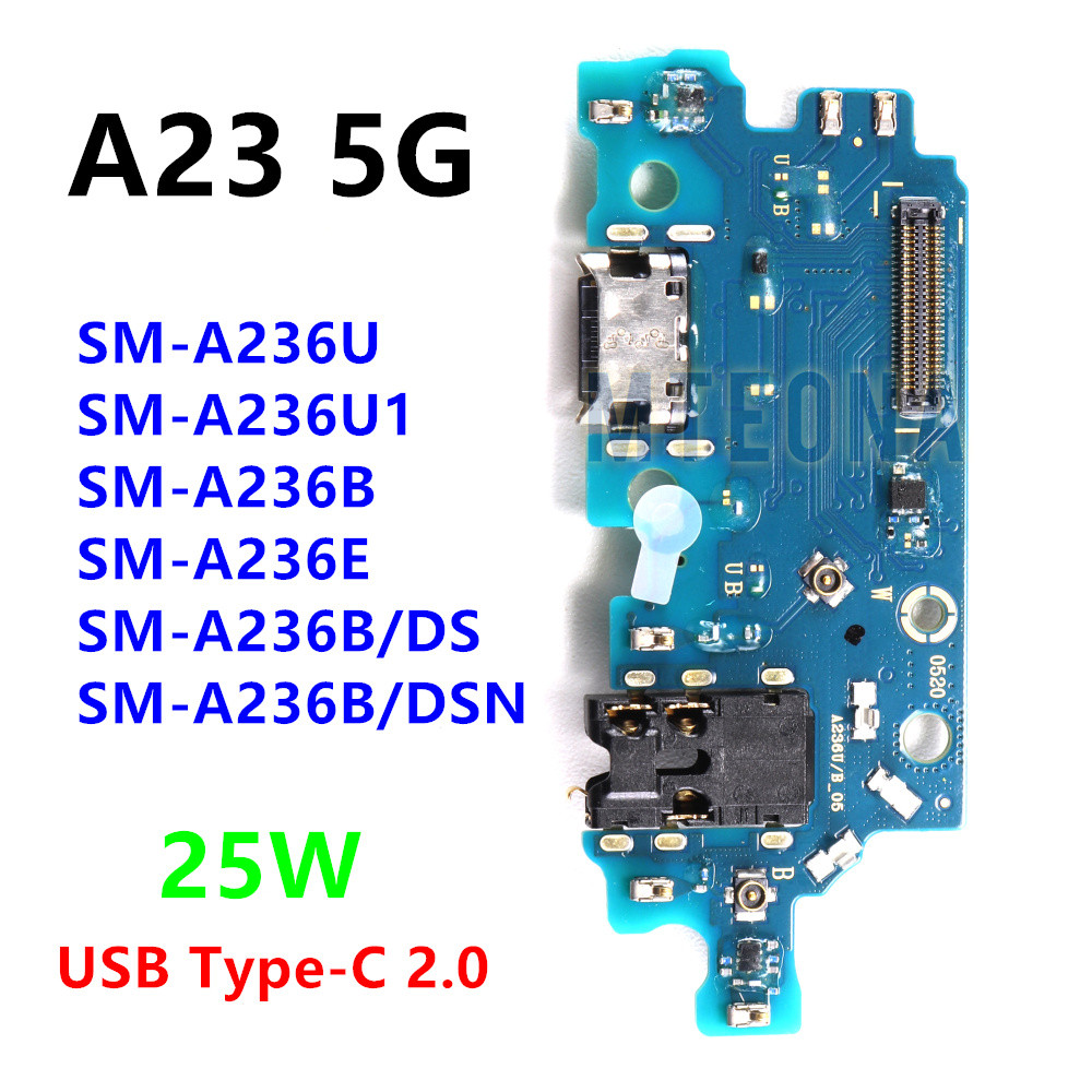 25W USB Type-C ชาร์จพอร์ตแจ็ค Dock Connector Fast Charging สําหรับ Samsung Galaxy A23 5G SM-A236B A2