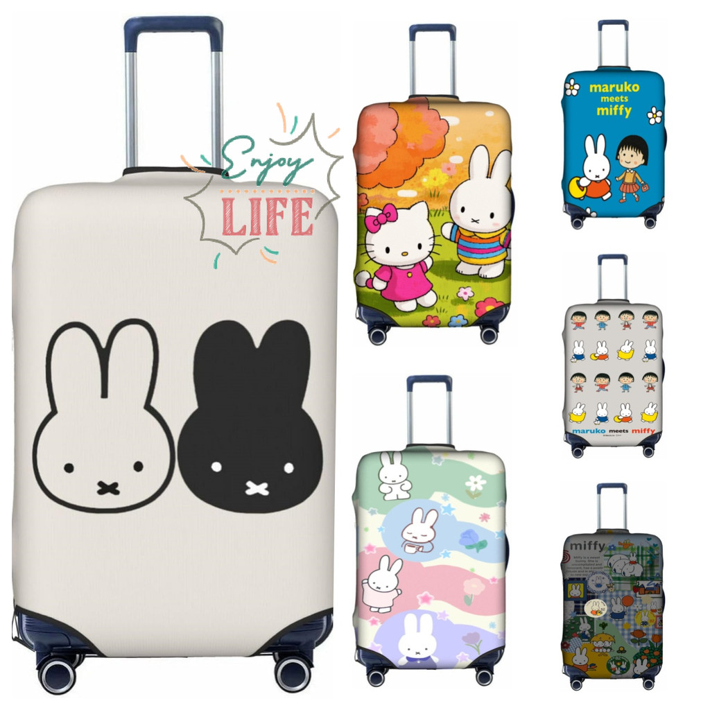 สุขสันต์วันคริสต์มาสสปอตMiffy กระเป๋าเดินทางหนากระเป๋าเดินทาง Protector เหมาะกับ 18-22 นิ้วกระเป๋าเดินทางของขวัญ N513